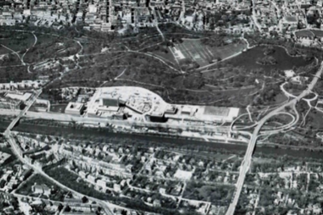 Der Tucherpark im Bau 1973